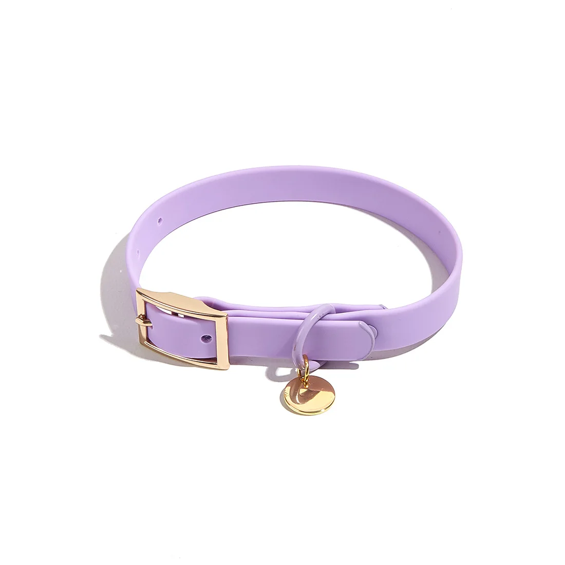 Wholesale Soft Pvc Waterproof Dog Buckle Collar Leash with Name Tag Luxury Fashion Adjustable Dog Collar Lead Set