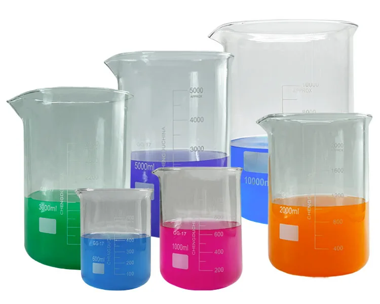 Customizable Laboratory Low Form 15000ml  20000ml 25000ml 30000ml 50000ml Glass Measuring Beaker