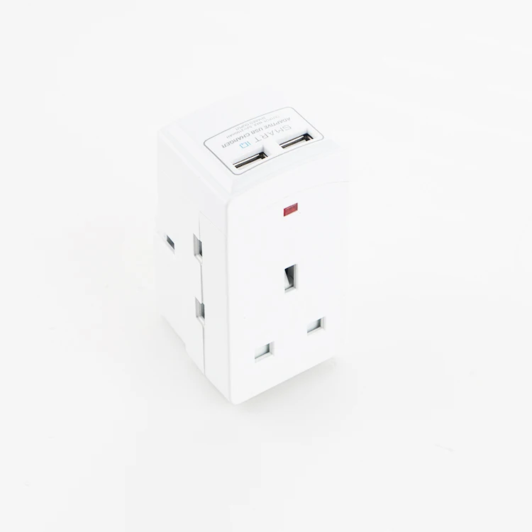 Путешествия Usb Международный мощность Великобритания Plug 3 булавки универсальный мульти разъем адаптера