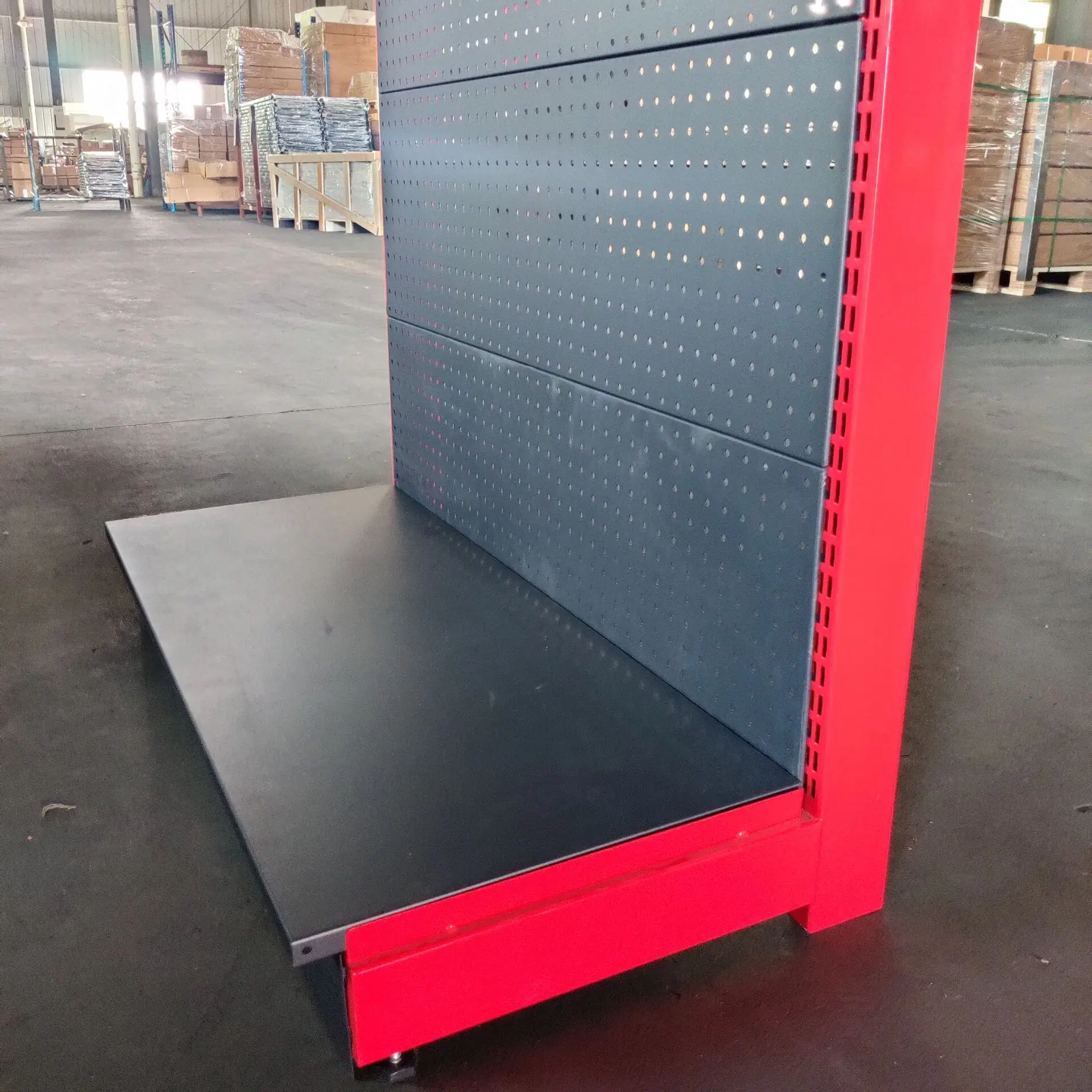 Factory Price Steel Metal Perforated Back Panel Pegboard  Tool Display Stand Rack Shelves