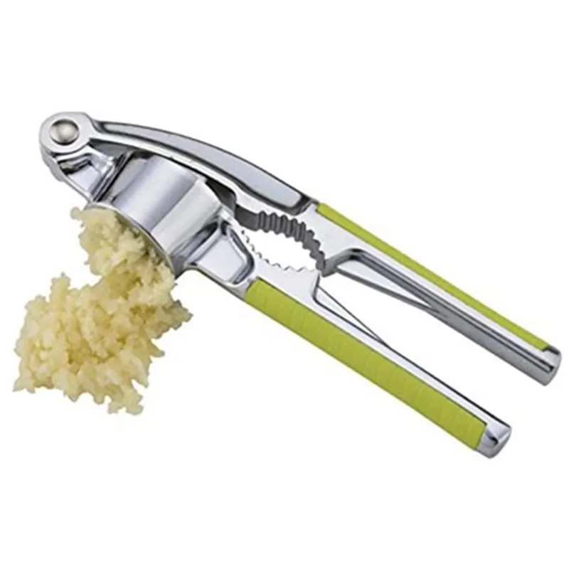 ODM OEM Custom Kitchen Tools Portable Garlic Mincer Zinc Alloy Aluminium Alloy Garlic Press Manual Garlic Crusher