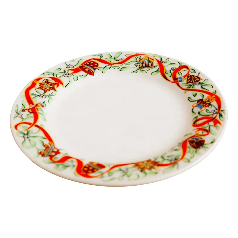 10 Inch Ceramic Cake Plate And Server Set Ceramic Decorate Dinner Plate With Custom Design