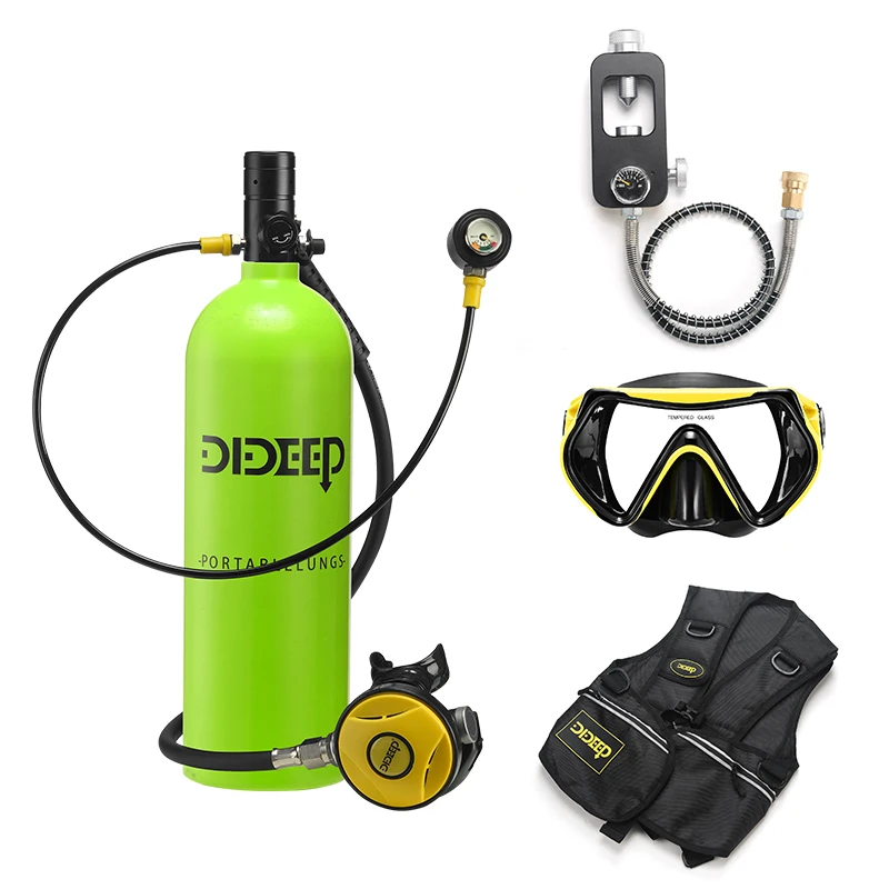 Dideep high pressure 2L mini scuba diving oxygen tanks cylinders for sale