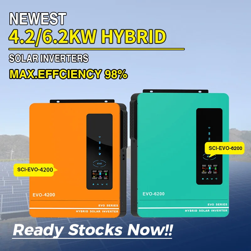 Anern 4.2kw 5kw 6.2kw mppt inverters & converters for solar panels