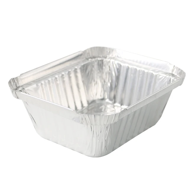 
450ML Disposable Aluminium Foil Container Aluminium Food Box Lunch Box for Hot takeaway Food 