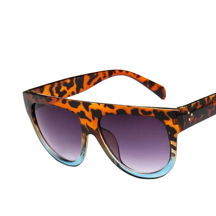 SKYWAY Two Tone Color Women Sunglasses China Wholesale Custom Logo Oversized Leopard Black Men Sun Glasses
