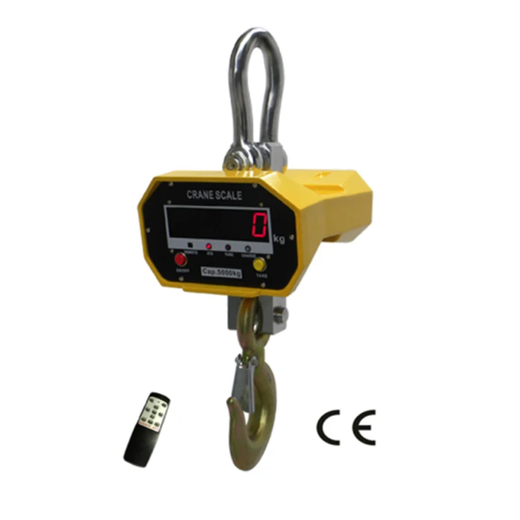 5T Large LED Electronic Digital Hanging Weighing Crane scale