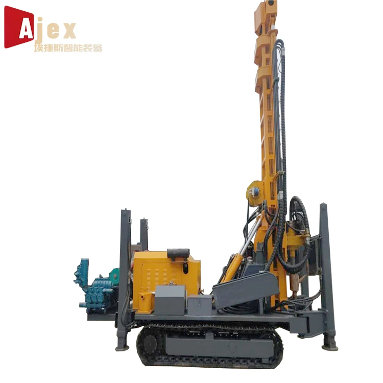 Pneumatic drilling rig 300m depth water well drilling rig with good price self-developed and save time and labor drilling rig