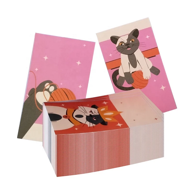 Wholesale Low Cost Pet Theme Printed Gifts Card Durable Festival Gifts Paper Cards All Occasion Logo/Pattern Custom Gifts Cards