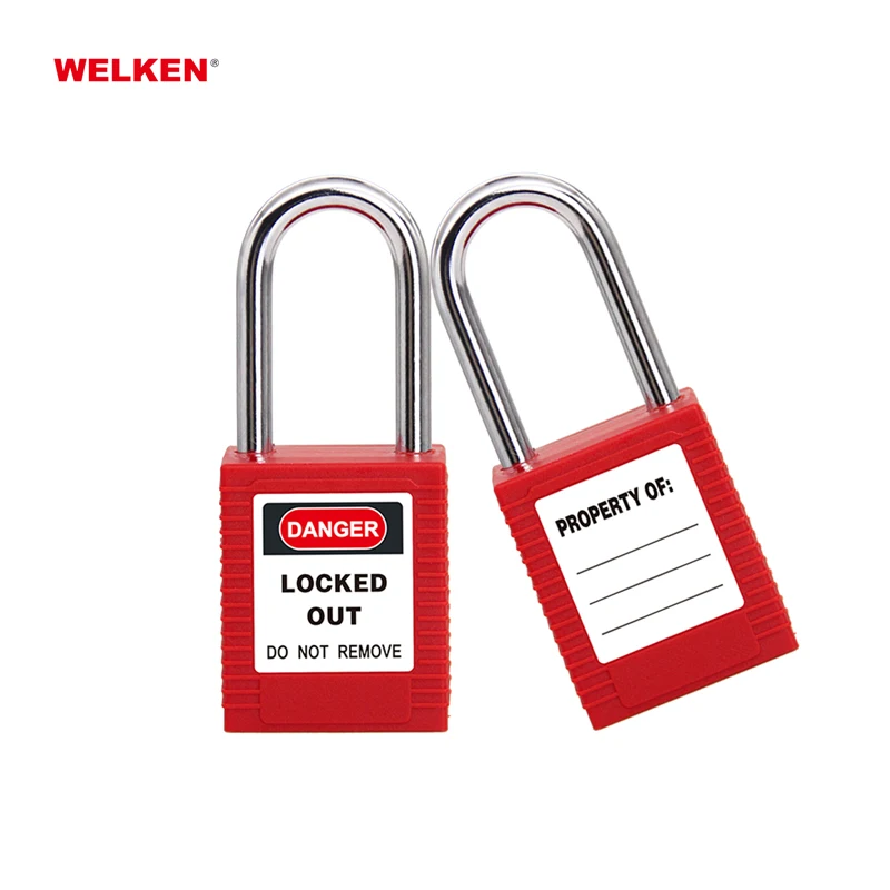 Security Brand Padlock Loto Nylon Body Lockout Safety Padlock with Master Key same key lockout