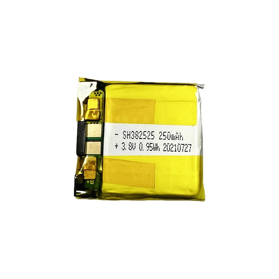 RoHS UN38.3 CE KC Recharge Small Lipo Battery 382525 3.8V 250mAh Lithium Polymer Battery For Airpod Headphone