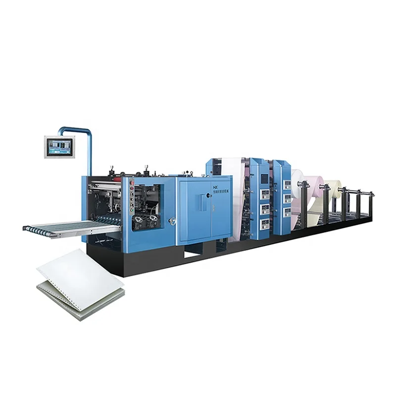 Industrial business forms paper folding machine copy paper jumbo perforating paper punching machine