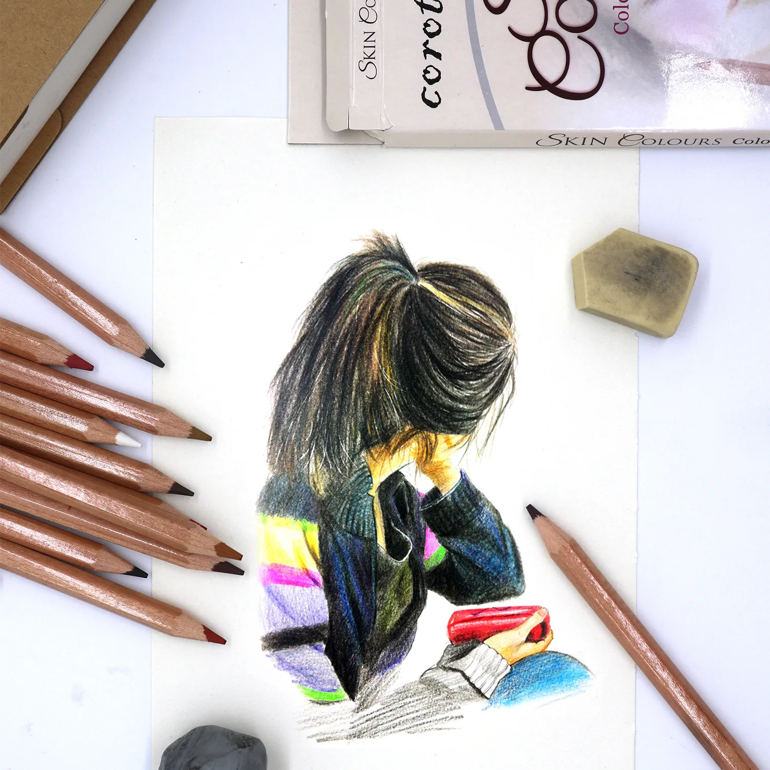 12 24 36 40pcs drawing sketch pencils set