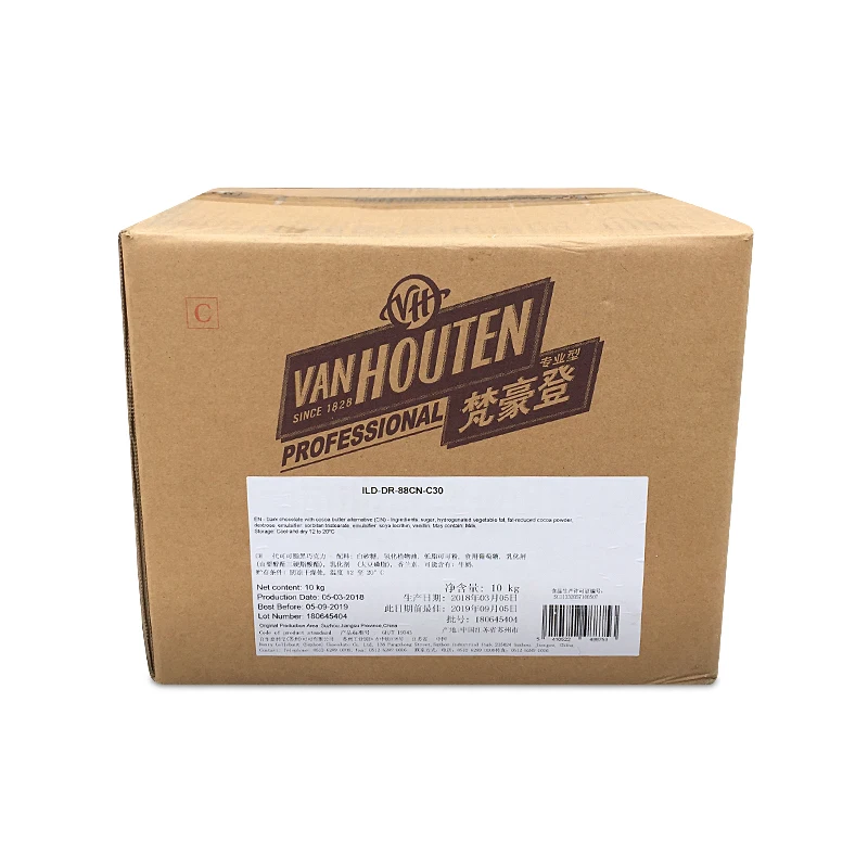Van Haodeng Baking Dark Chocolate Bean 10kg Baking-Resistant Generation Coco Fat Water Drop-Shaped Multi-Province Free Shipping