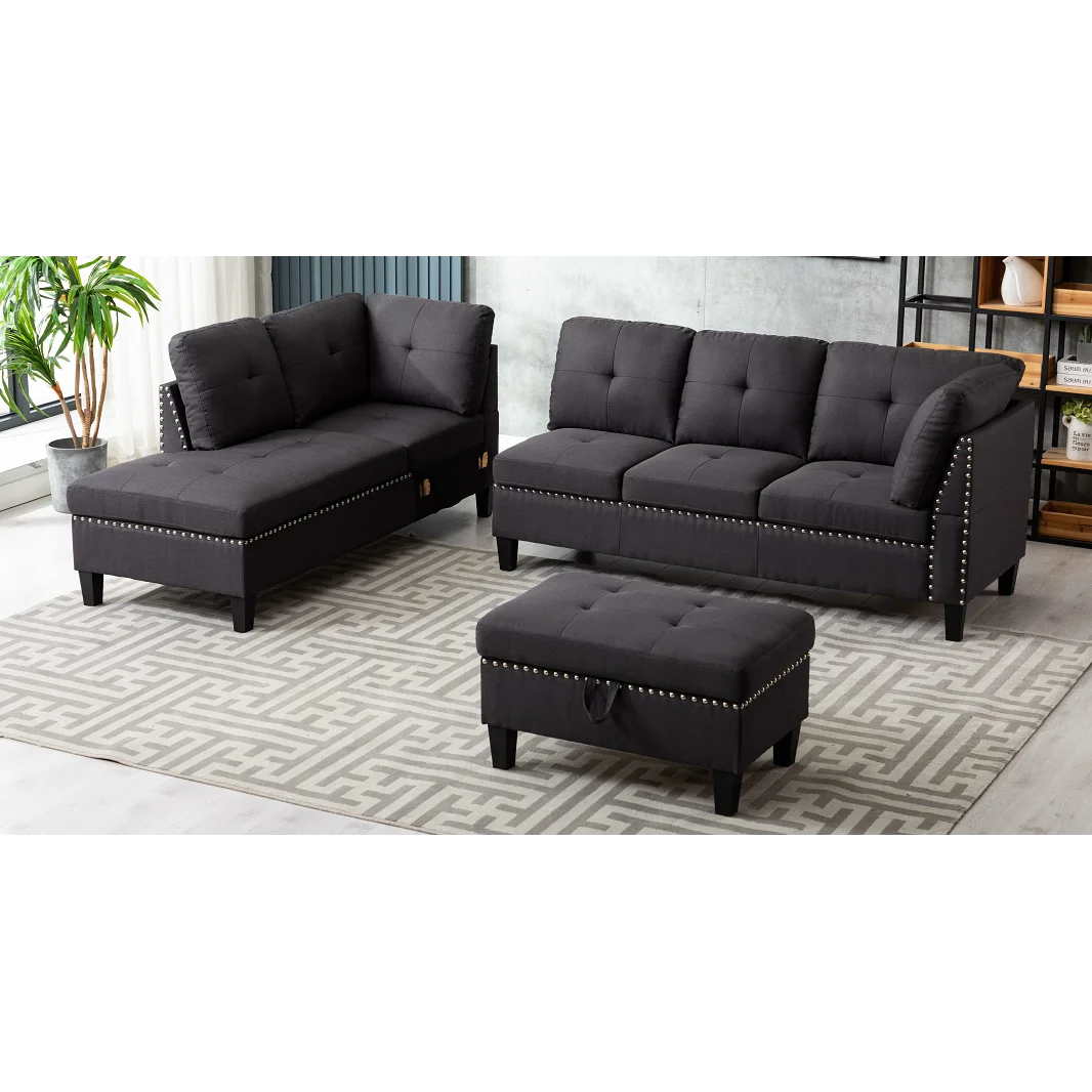 2023 new arrivals elegant living room furniture modular sofa modern fashion design durable fabric sectional sofa