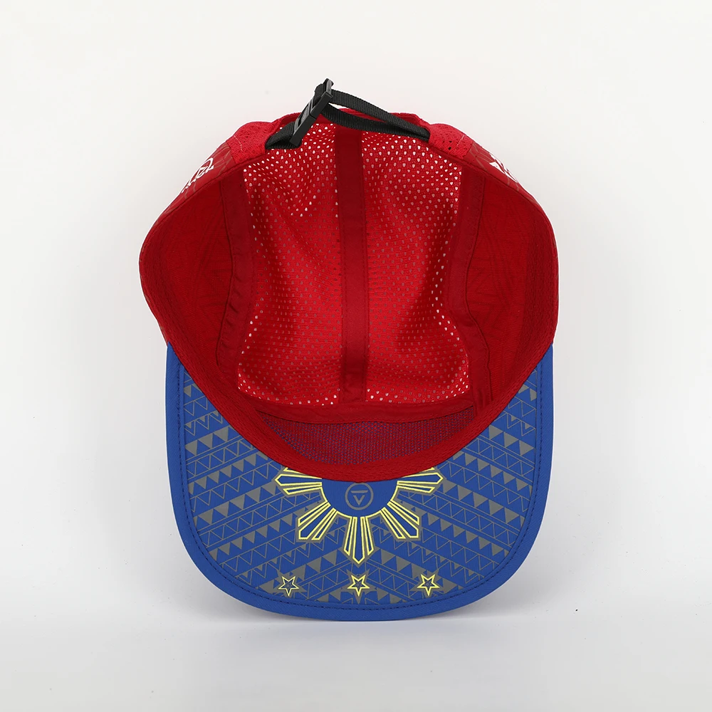 Wholesale Custom High Quality 5 Panel Quick Dry Fit Soft Mesh Nylon Fabric Running Gorras,Sports Camp Cap,Duckbill Camper Hat