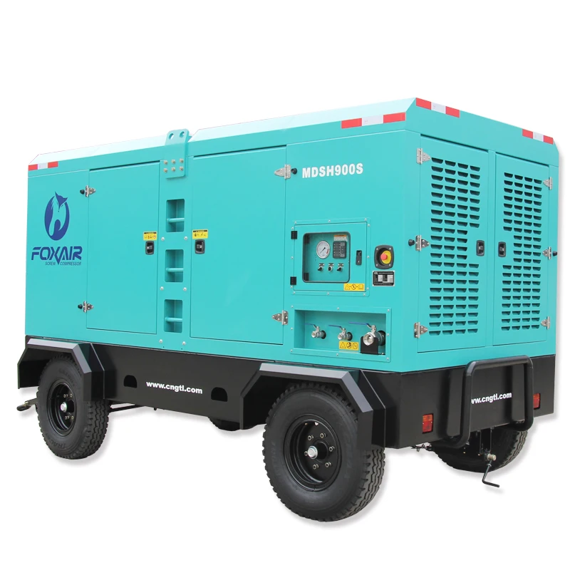 17 bar 900CFM Drilling Mining  compressors GTL Portable  Diesel Screw Air Compressor