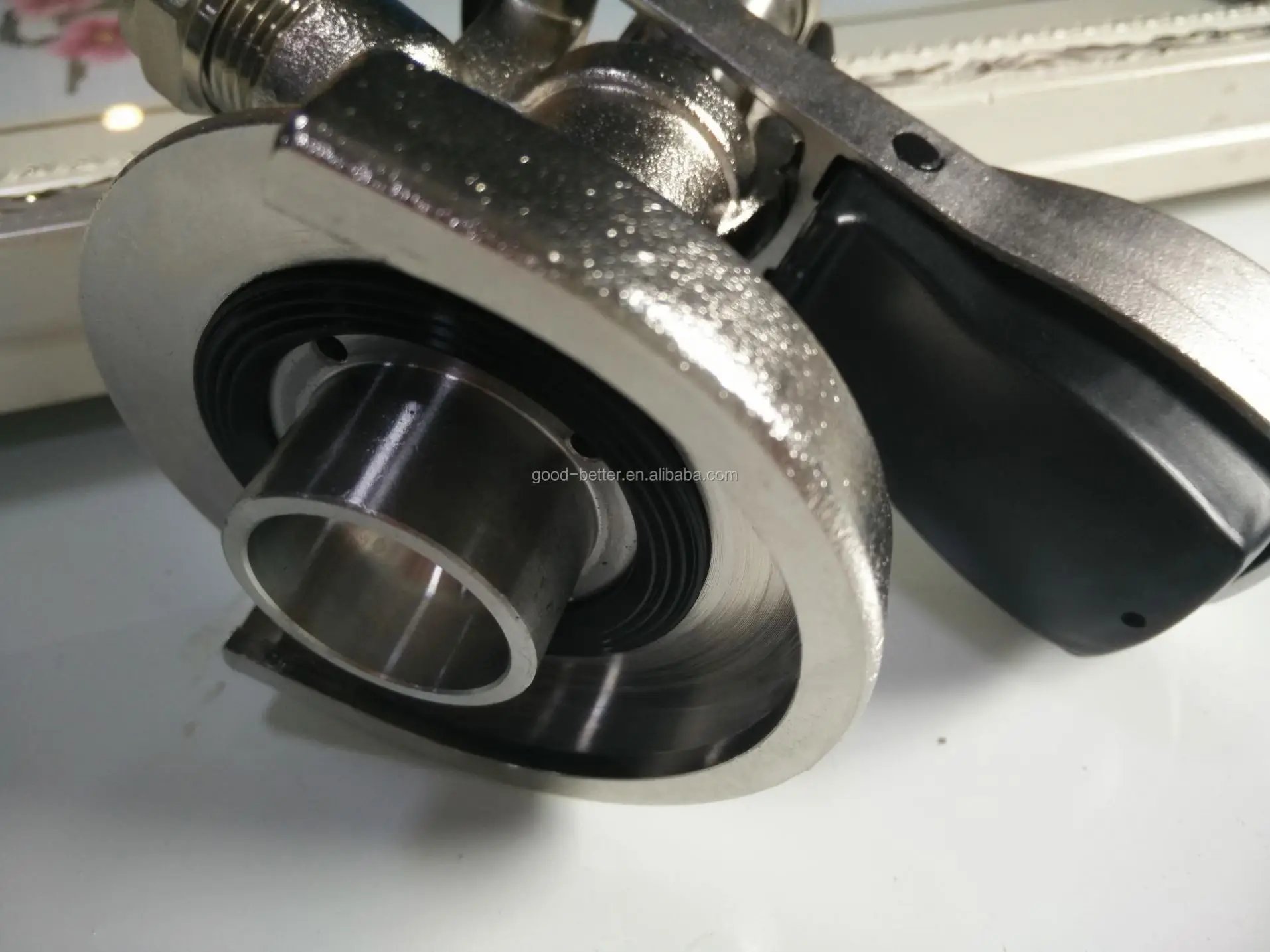 GB Hot selling Brass Shining chrome plated  A system beer keg connector with plastic handle