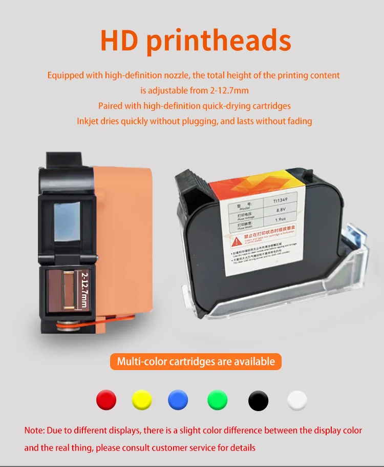 INCODE Small Handheld Inkjet Printer Production Date Two-Dimensional Code Coding Machine for Cans Bags Tubes