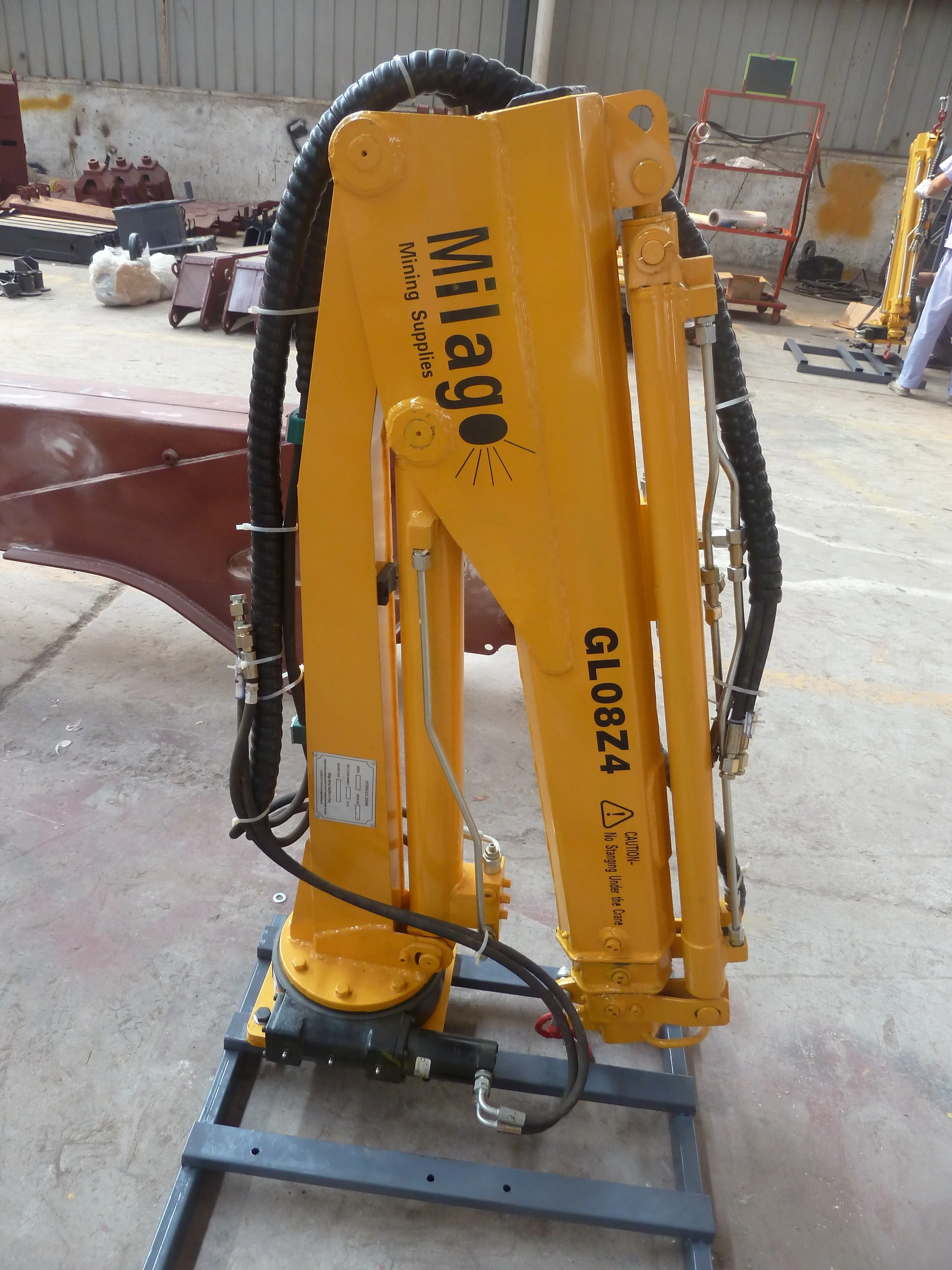 800kg 1000kg Small Marine Hydraulic Crane Electric Remote Control Folding Deck Cruise Ship Crane Hoist