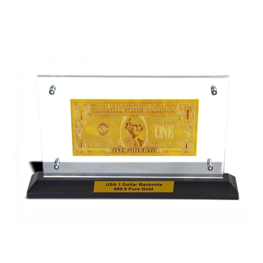 WR Japan 5000 Yen 999.9 24 Karat Gold Banknote Inazo Nitobe Gold Banknote