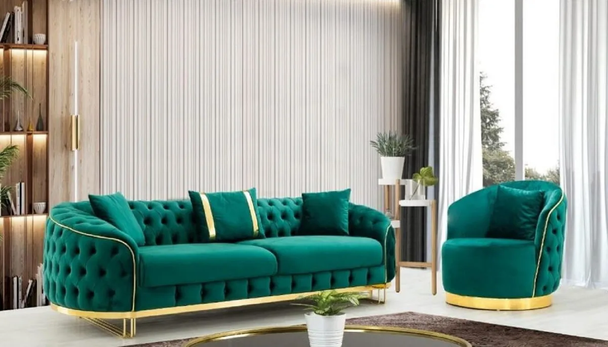 Modern luxury sofa set furniture velvet couch living room sofas one seat two seat three seat sectional fabric sofa