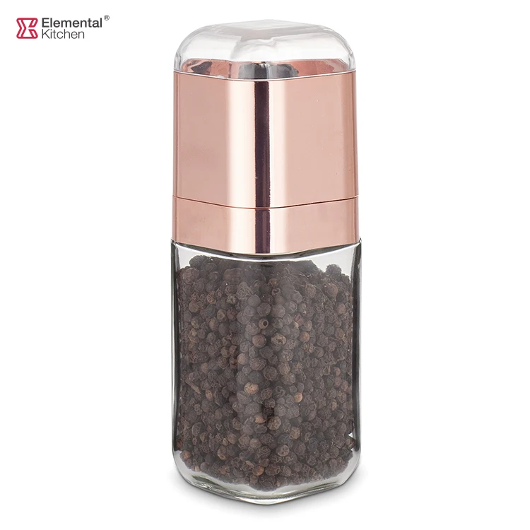 180ml spice jars grinder ceramic core pepper grinder parts popular type pepper mill