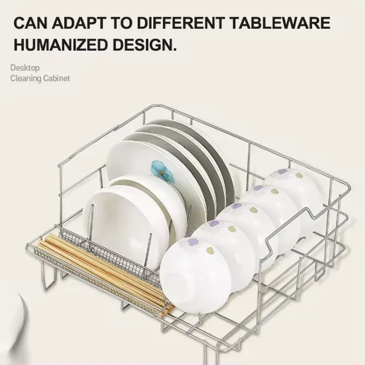 Household Open Front Countertop Portable Embedded Desktop Lave-vaisselle Dishwasher Machine Without Installation