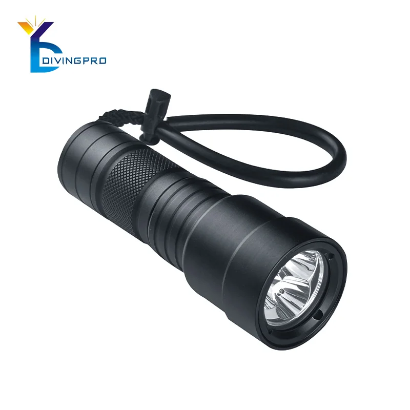 1000 lumen IP68 waterproof  aluminum LED rechargeable battery diving torch