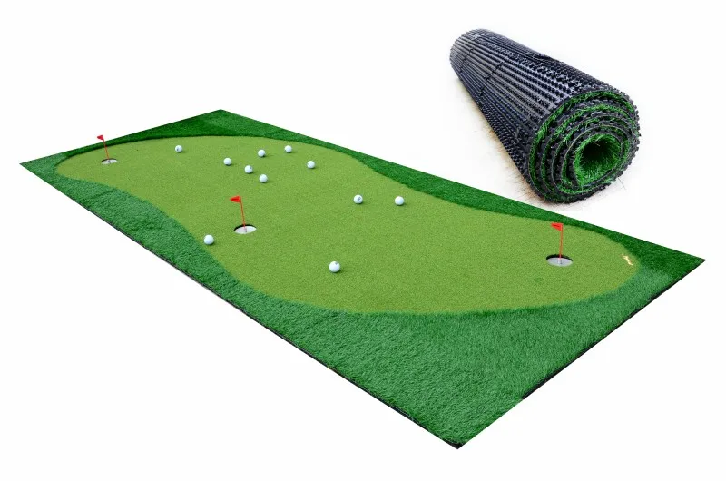 Golf Putting Green Artificial Grass with Rubber Base  Synthetic Turf Layers