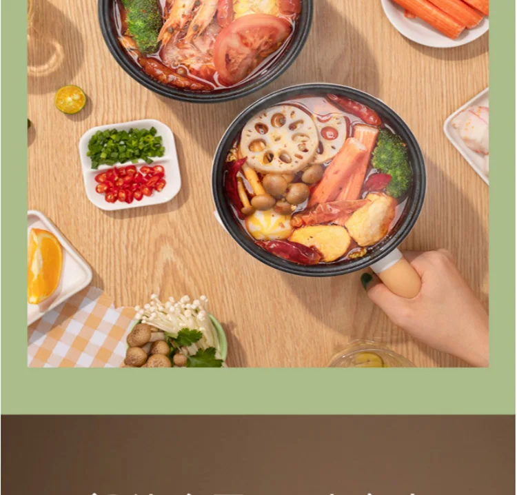 High Quality Electric Instant Noodle Cooking Pot Small Size SUS 304 Food Grade Noodle Pot