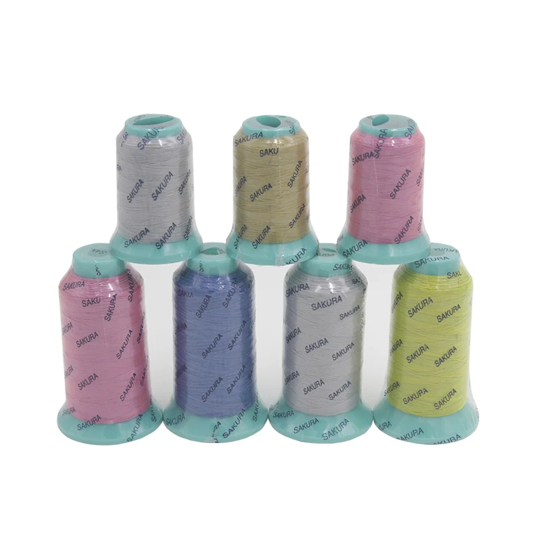 100% polyester luminous embroidery thread glow in the dark yarn embroidery thread