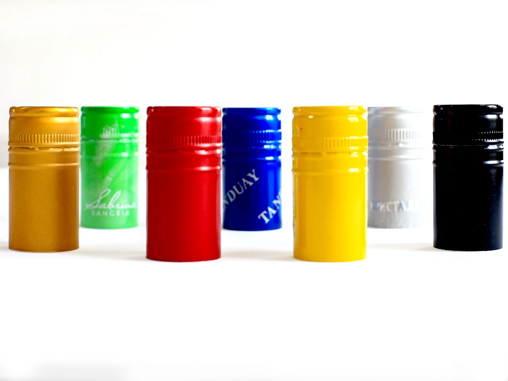 25*43mm 30*60mm Whisky Wine Bottle Aluminium Closures Caps