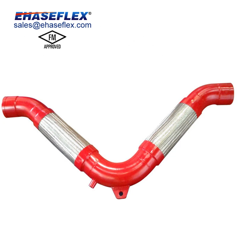 Fm Approved Standard Customize Flexible Connector Fire Loop Seismic V Flex Mental Expansion Joint