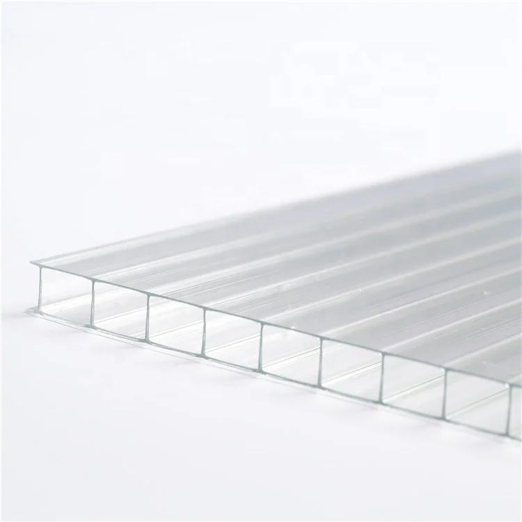 sale for polycarbonate panel greenhouse roof pc plastic polycarbonate 2layer hollow twinwall policarbonato sheet price