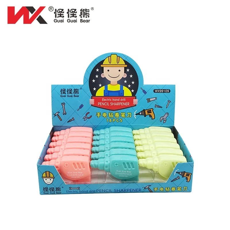 Wholesale shape sharpener simple and easy to use for students and children electric hand drill pencil sharpener