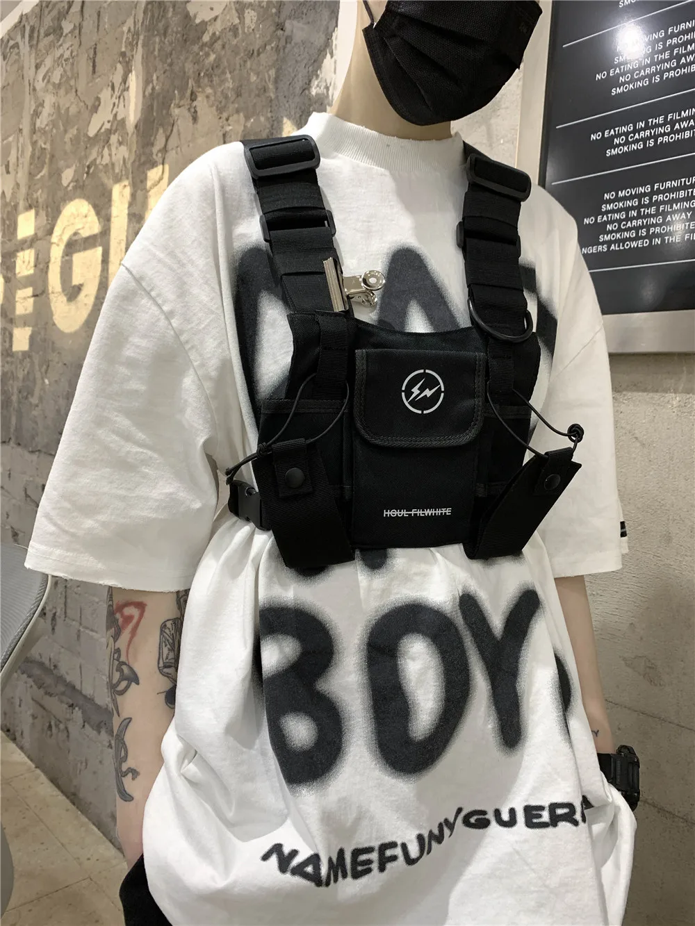 Chest Outdoor Tactical Vest Radio Harness Holster Rig Front Pack Pouch Molle Combat Men Chest Rig Bags