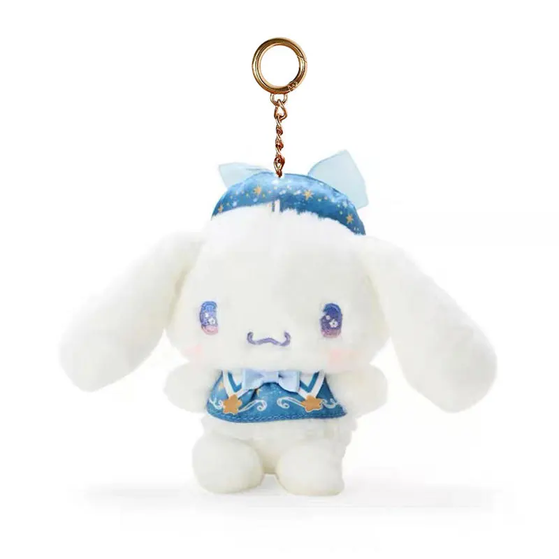 Fashion Sanrioo Family  Plushies Doll Toys Keychain Kuromi My Melody Cinnamorol Pendant Anime Cartoon Toys For Bag Accessories