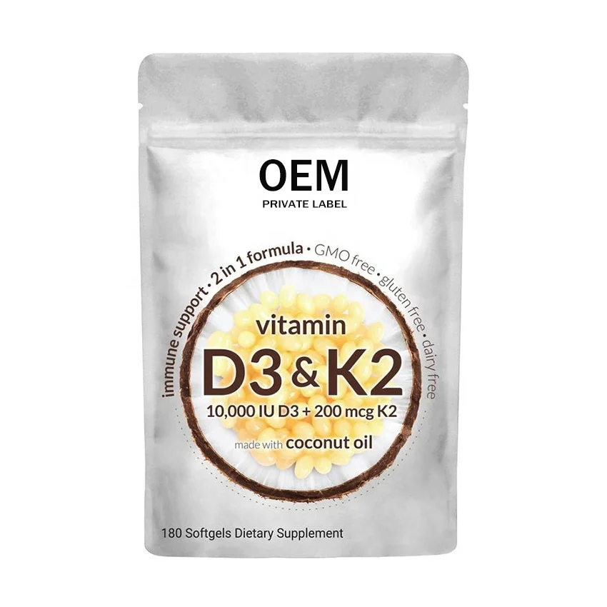 Лидер продаж витамин D3 + K2 180 капсулы софтгели для взрослых
