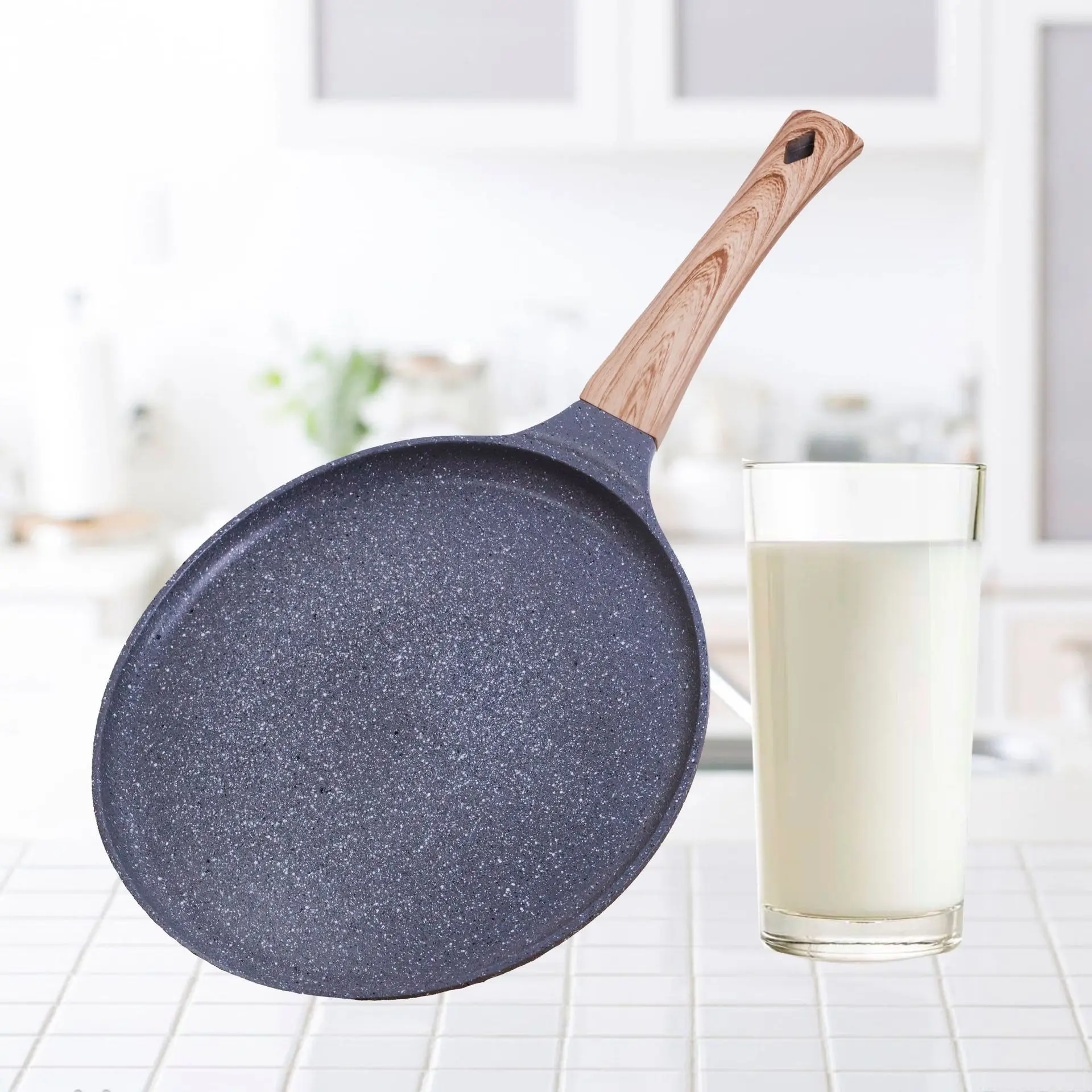 20cm/24cm/28cm Medical Stone Frying Pan Non-Stick Pans Round Pancake Cooker Omelet Pan Cooking Steak Pan Cookware