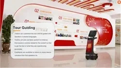 Robotics serving guiding welcome robot restaurant shopping mall hospital automatic humanoid robot intelligent for sale