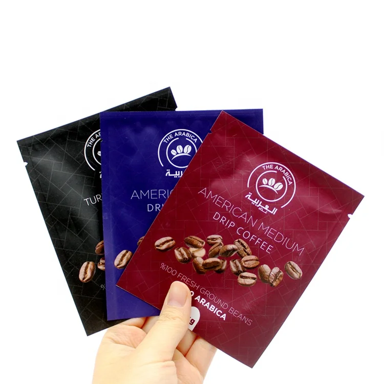AT PACK 2024 Custom Printed Matte Surface Drip Coffee Bag With Filter Single Serve Portable Pour Over Drip Coffee Bag With Boxes