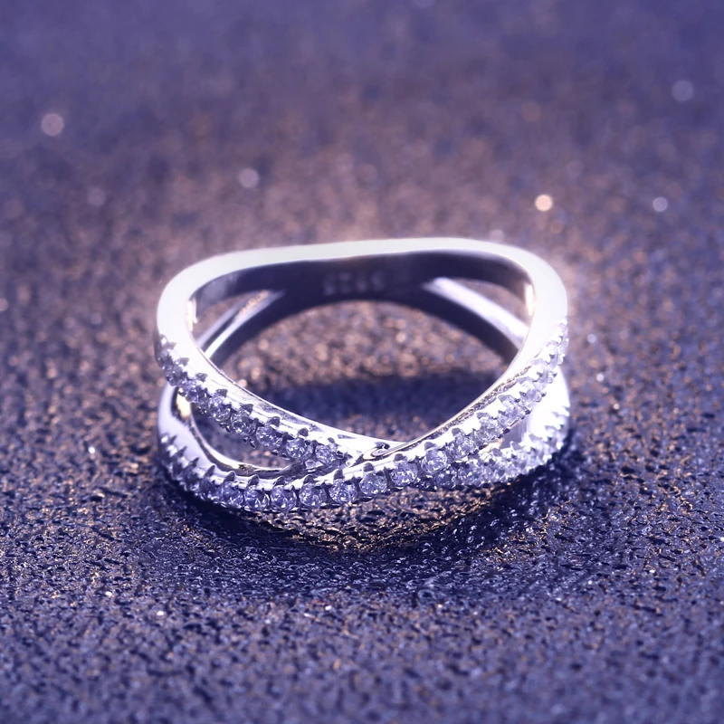  Серебряное кольцо lab grown diamond eternity 14k белое золото бриллиантовое серебро 925 пробы Китай cz