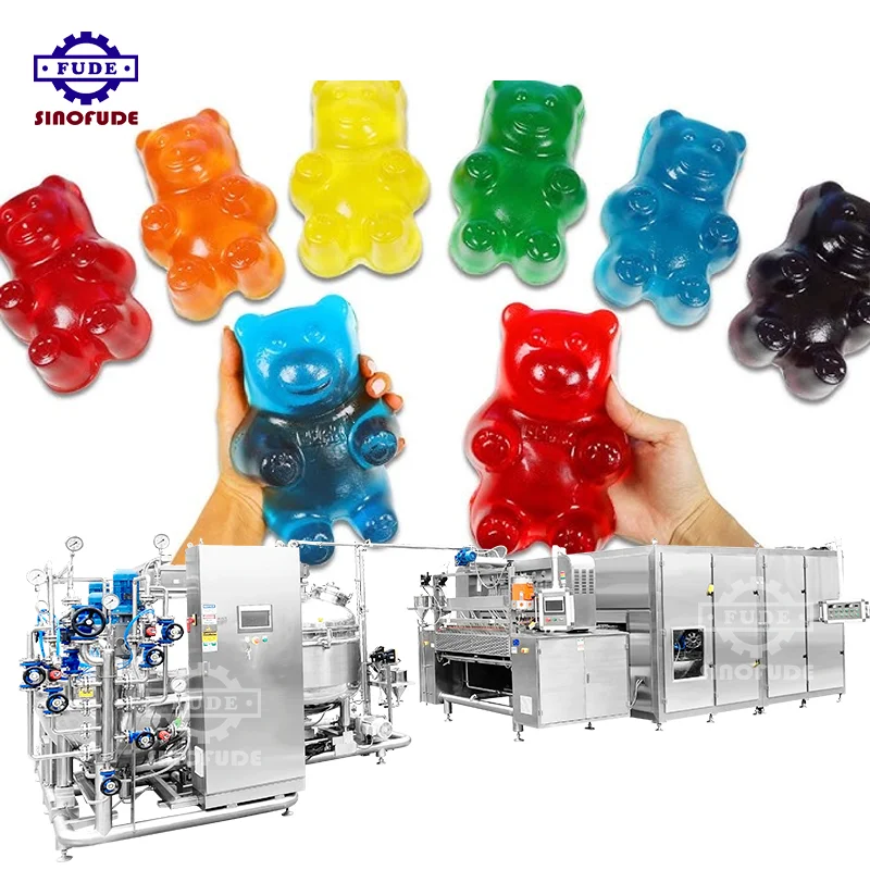 Pectin Vitamin Gummies Candy Production Machine Gummy Depositor Jelly Bean Gummy Candy Bear Depositor Make Machine