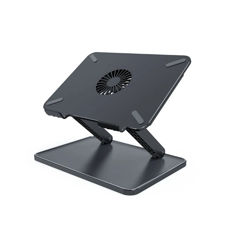 Wholesale Adjustable Tablet Laptop Cooling Stand with 4 USB Ports Single Cooling Fan Stand