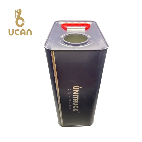 High Quality Engine oil tins 6L empty metal tin can for Motor Oil Rectangle cans