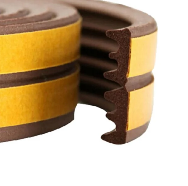 EPDM foam strip rubber sponge sealing strip self-adhesive waterproof cabinet flame retardant semicircle