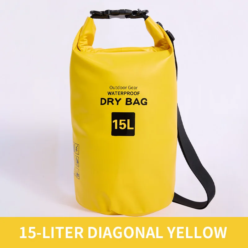 Sinodiving 500D Waterproof Swimming Bag Dry Sack 2/5/10/15/20/30L Waterproof Floating Dry Gear Bags For Boating Fishing Rafting