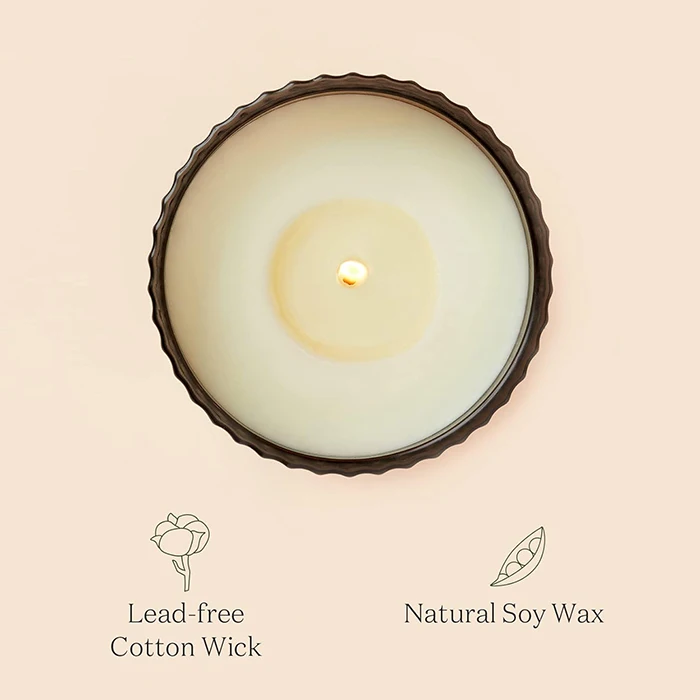Customized handmade natural soybean candle transparent cup can be customized for fragrant scented candles