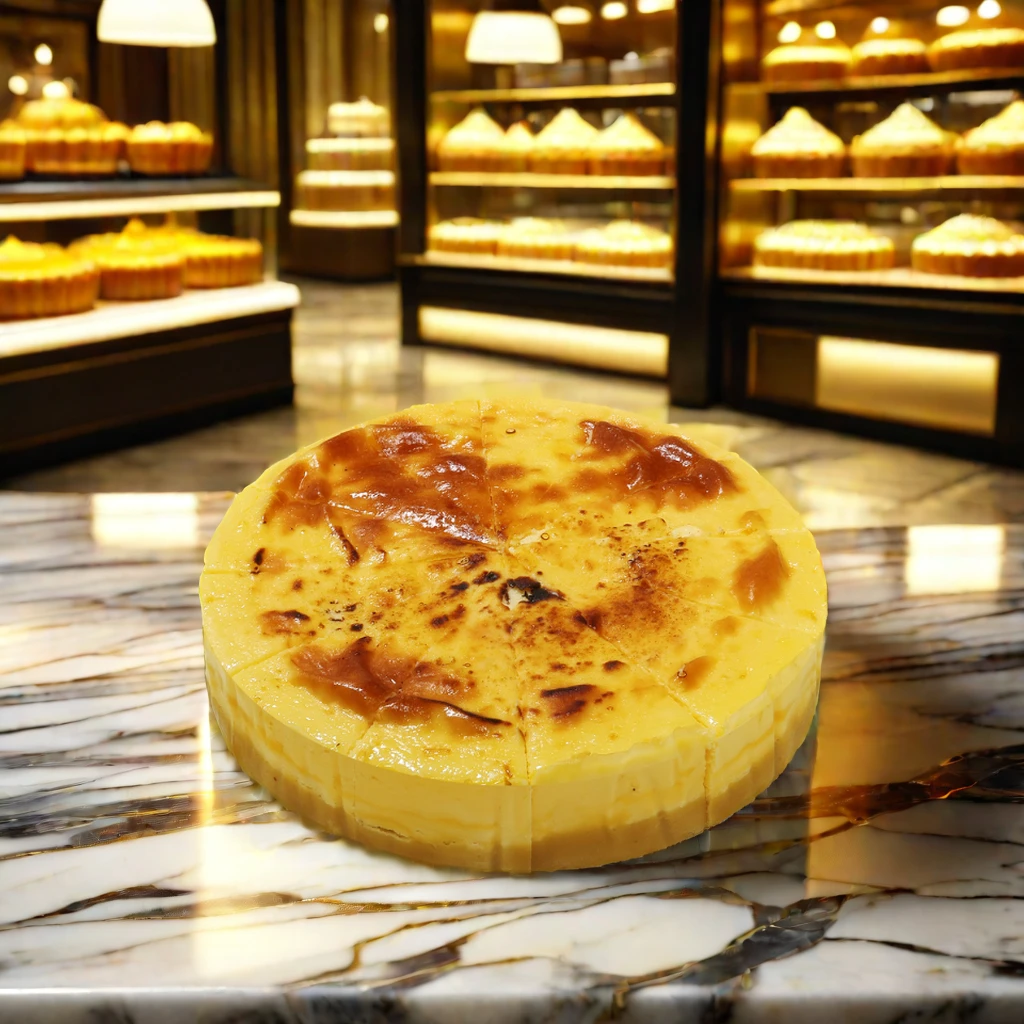 made in China freezing 7-inch chestnut Basque cake Circular Box baked chestnut cheesecake